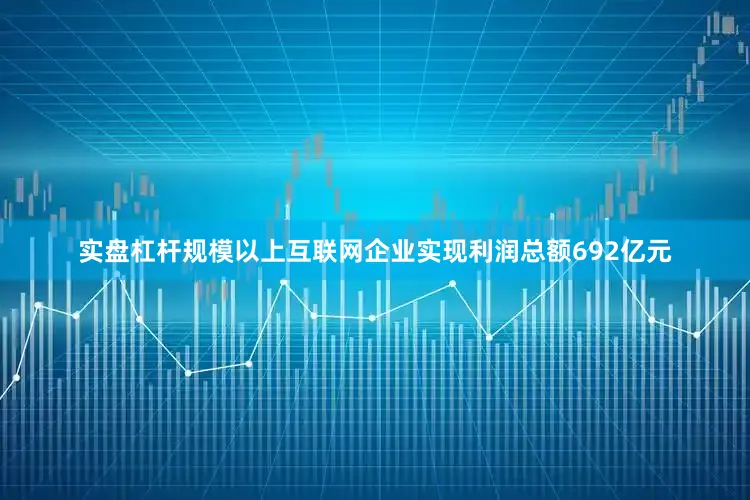 实盘杠杆规模以上互联网企业实现利润总额692亿元
