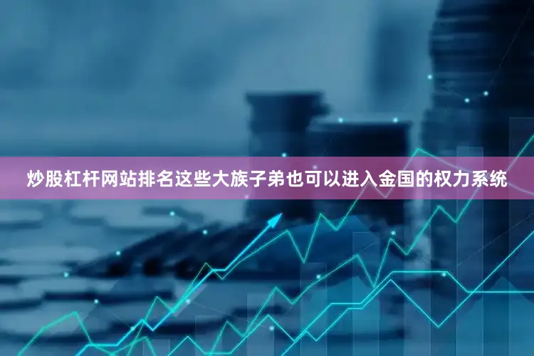 炒股杠杆网站排名这些大族子弟也可以进入金国的权力系统